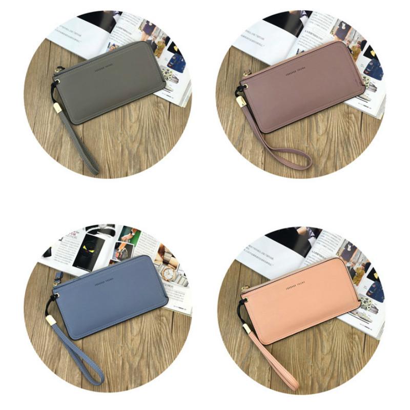 Wallets Women's Wallet Long Korean Fashion Zip Phone Case Purse Ultra-thin Clutch Large Capacity With Multiple Cards Coin Boutique