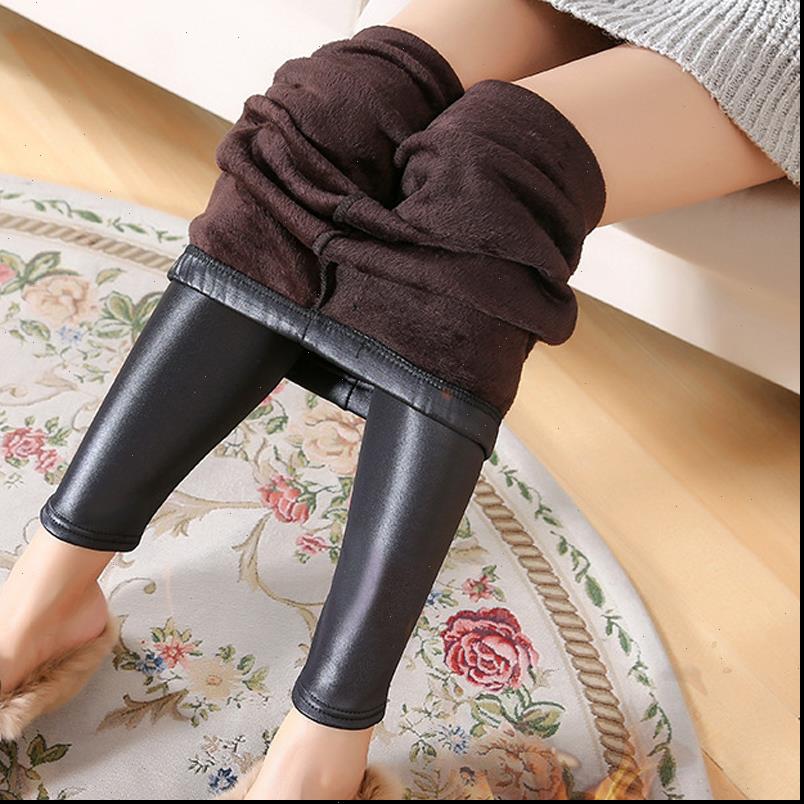 women leggings pu leather velvet trousers elastic high waist straight pencil skinny tight pants winter autumn warm female, Black
women leggings pu leather velvet trousers elastic high waist straight pencil skinny tight pants winter autumn warm female, Black