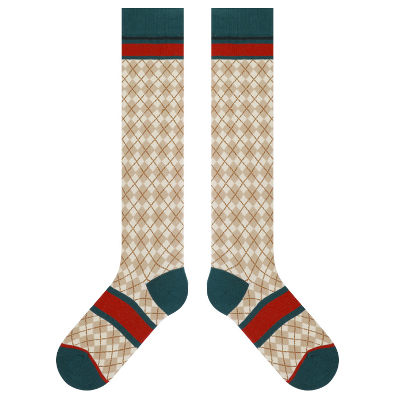 Autumn and Winter New British Plaid Retro College Style Stockings Plaid Cotton Ladies Socks Calf, As picture
Autumn and Winter New British Plaid Retro College Style Stockings Plaid Cotton Ladies Socks Calf, As picture