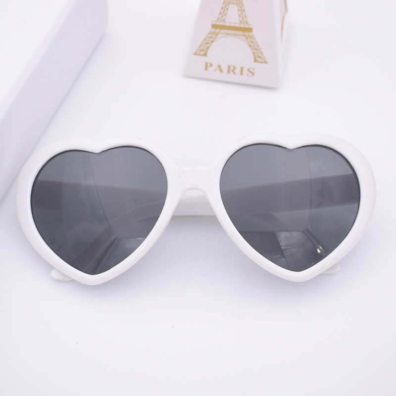Sun Peach Heart Sunglasses eyewear Kids Adults Children Women Men Heart-shaped Glasses for Beach Z260305