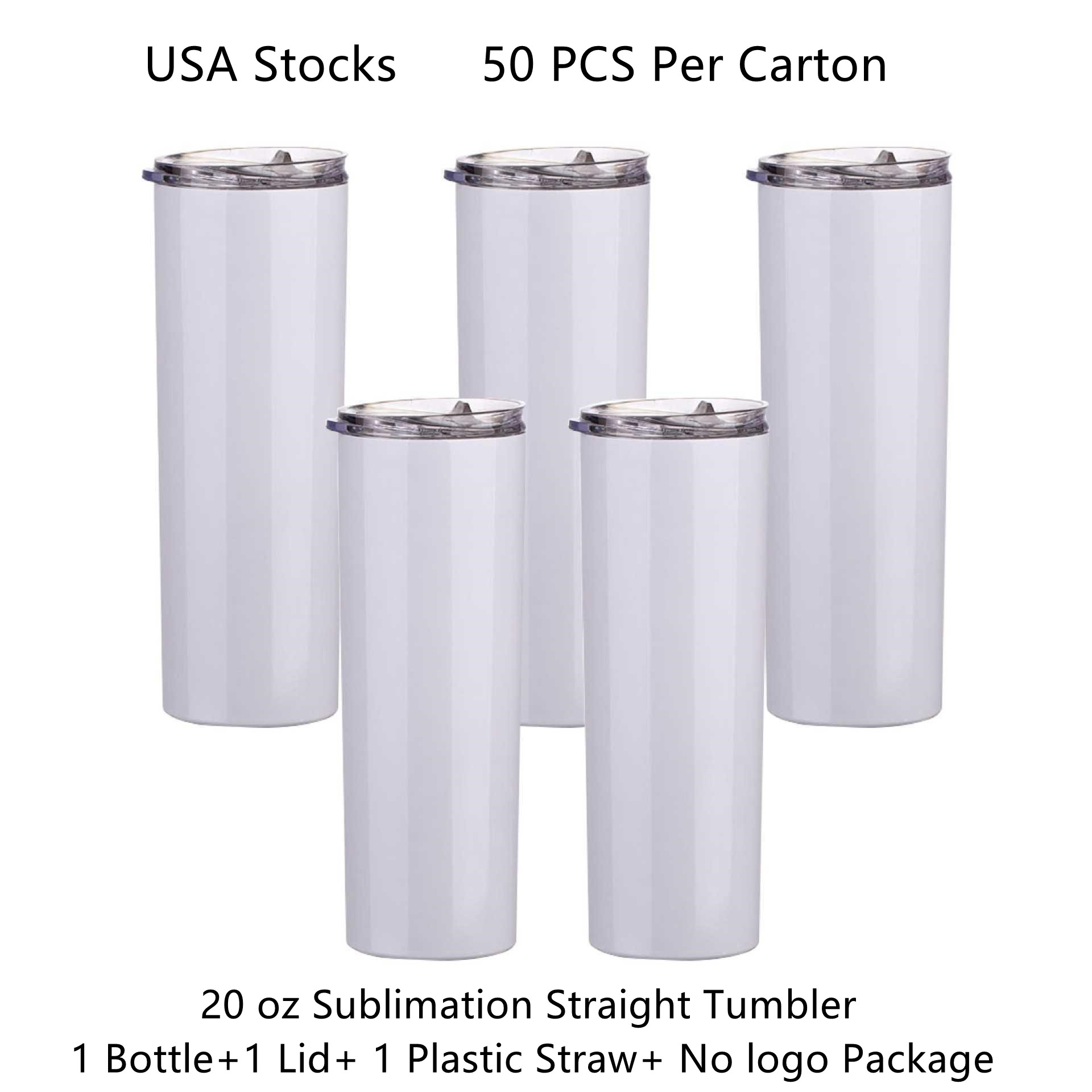 USA Stock warehouse White 20 ounce stainless steel double wall tumbler straight sublimation blanks
USA Stock warehouse White 20 ounce stainless steel double wall tumbler straight sublimation blanks