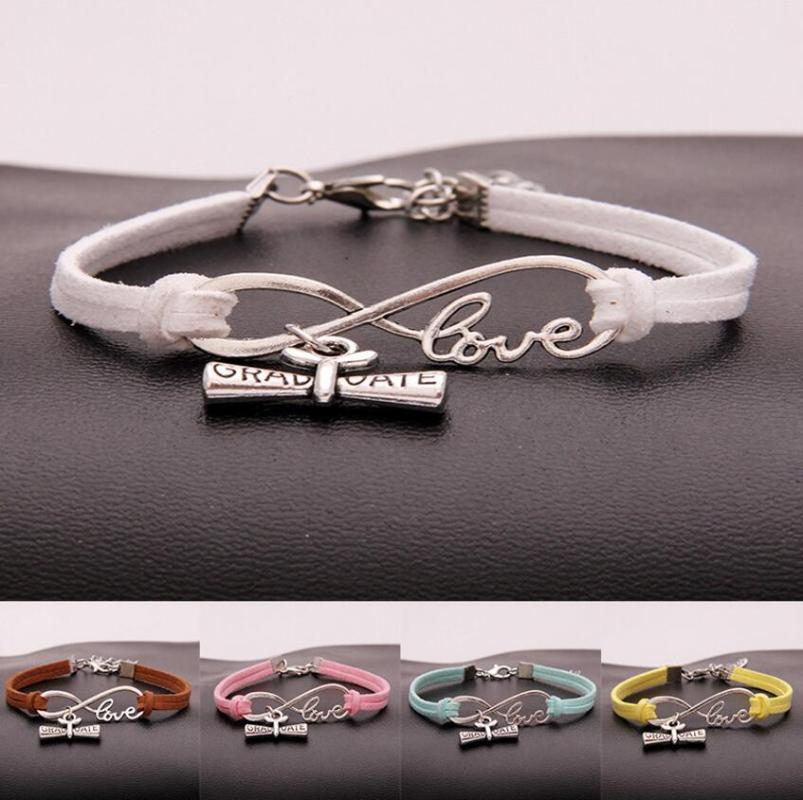 Charm Bracelets 10pcs/lot Infinity Love 8 Bracelet Graduate Pendant Women/ Men Simple Bracelets/Bangles Jewelry Gift N8
Charm Bracelets 10pcs/lot Infinity Love 8 Bracelet Graduate Pendant Women/ Men Simple Bracelets/Bangles Jewelry Gift N8