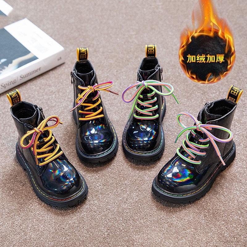 Boots Kids Winter Black Laser Color Rainbow Patent Leather Boys Girls Short Boot Handsome Fashion 26-36 Children Shoes, Black;grey
Boots Kids Winter Black Laser Color Rainbow Patent Leather Boys Girls Short Boot Handsome Fashion 26-36 Children Shoes, Black;grey
