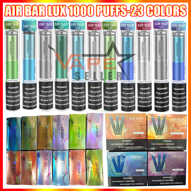 Air Bar Lux 1000 Puffs Disposable Vape Pen E Cigarette With 500mAh Battery 2.7ml Prefilled Pod Portable Vapor Stick Kit VS Puff XXL 1600
Air Bar Lux 1000 Puffs Disposable Vape Pen E Cigarette With 500mAh Battery 2.7ml Prefilled Pod Portable Vapor Stick Kit VS Puff XXL 1600