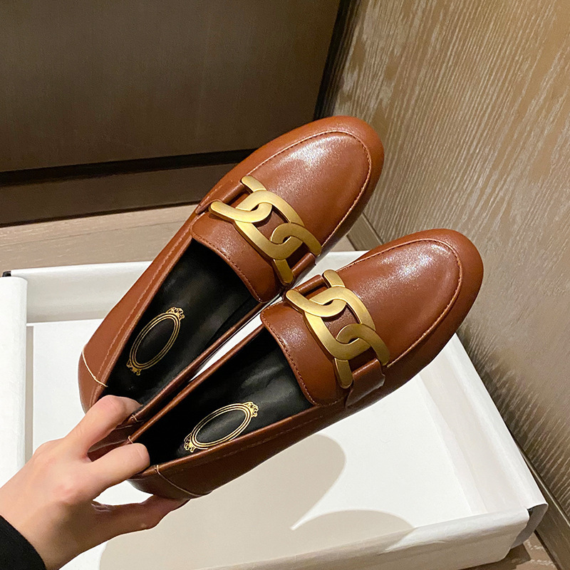 Dress Shoes Flats Women's Loafers Sneakers Woman Fashion Trend Metal Chain Designer Womens Flat Shoe ETMS, 1# shoe box
Dress Shoes Flats Women's Loafers Sneakers Woman Fashion Trend Metal Chain Designer Womens Flat Shoe ETMS, 1# shoe box