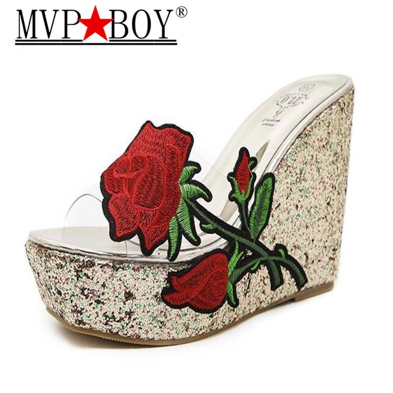 Dress Shoes Mvp Boy Summer Women Embroidery Transparent Platform Wedges Sandals Slippers Floral High Heels Flip Flops Slides, Black
Dress Shoes Mvp Boy Summer Women Embroidery Transparent Platform Wedges Sandals Slippers Floral High Heels Flip Flops Slides, Black