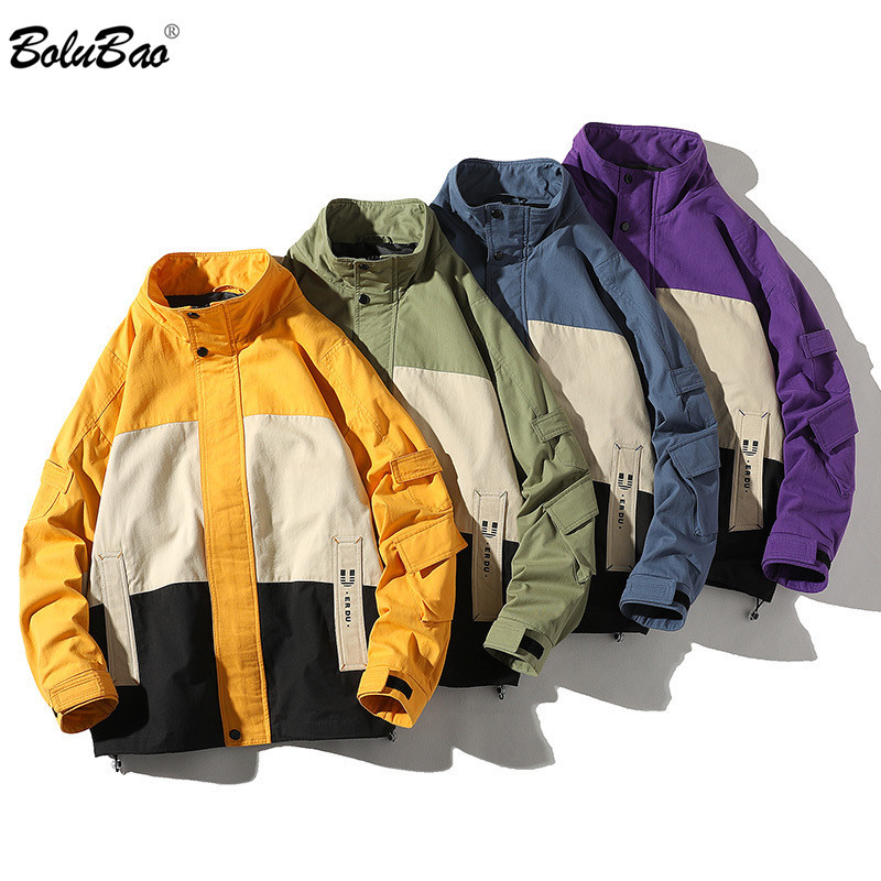 BOLUBAO Fashion Men's Jackets Colorblock Tracksuit Casual Jackets Coat Multiple Pockets Man Brand Jackets 210518, Ginger
BOLUBAO Fashion Men's Jackets Colorblock Tracksuit Casual Jackets Coat Multiple Pockets Man Brand Jackets 210518, Ginger