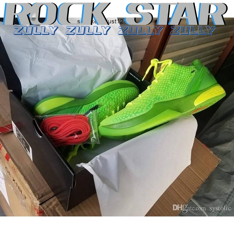 Newest Authentic Christmas 6 Protro Grinch Mamba Green Apple/Volt-Crimson-Black Man Outdoor Shoes Sports Sneakers With Original Box
Newest Authentic Christmas 6 Protro Grinch Mamba Green Apple/Volt-Crimson-Black Man Outdoor Shoes Sports Sneakers With Original Box