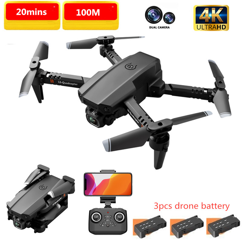 4K Dual ESC HD Camera RC Quadcopter Air Pressure Altitude Hold Mini Foldable Wifi FPV GPS Drone With Carry Bag Kid Gift Toy Mode, No camera 2bettry
4K Dual ESC HD Camera RC Quadcopter Air Pressure Altitude Hold Mini Foldable Wifi FPV GPS Drone With Carry Bag Kid Gift Toy Mode, No camera 2bettry