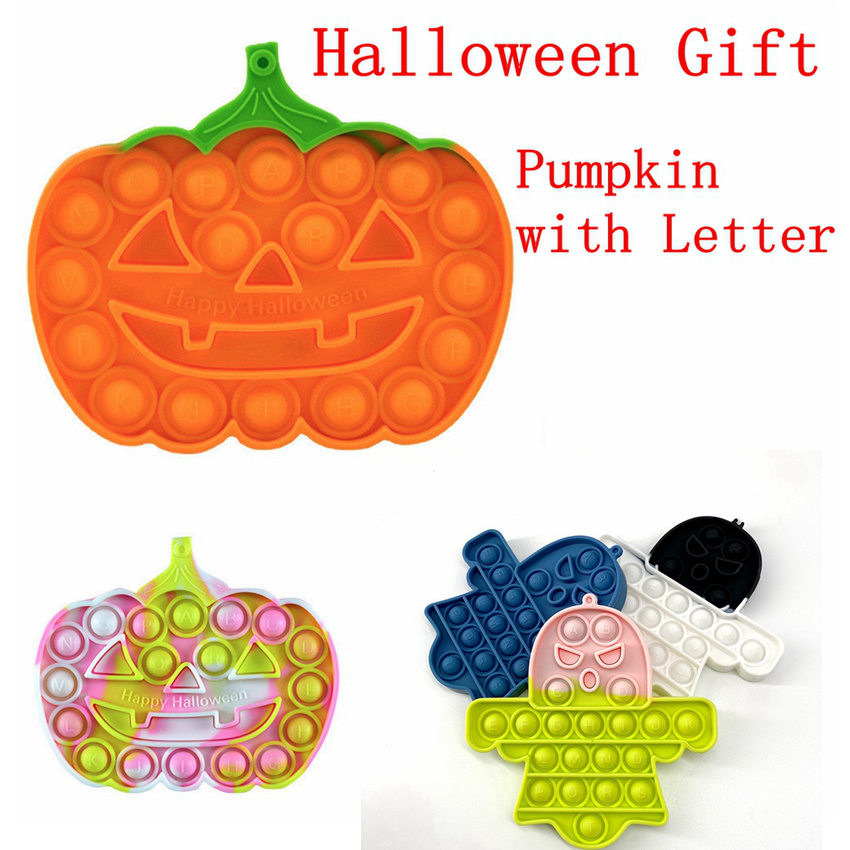Halloween Gift Pumpkin Ghost Push Bubble Toy With Letter Tiy-dye Favor Silicone Stress Reliever Sensory Toys LLA946
Halloween Gift Pumpkin Ghost Push Bubble Toy With Letter Tiy-dye Favor Silicone Stress Reliever Sensory Toys LLA946