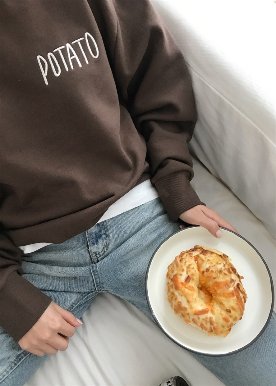Nomikuma Korea Causal Pullover Plus Velet Sweatshirt Autumn Winter O-neck Hoodies Women Long Sleeve Top Jumpers 6C745 210427