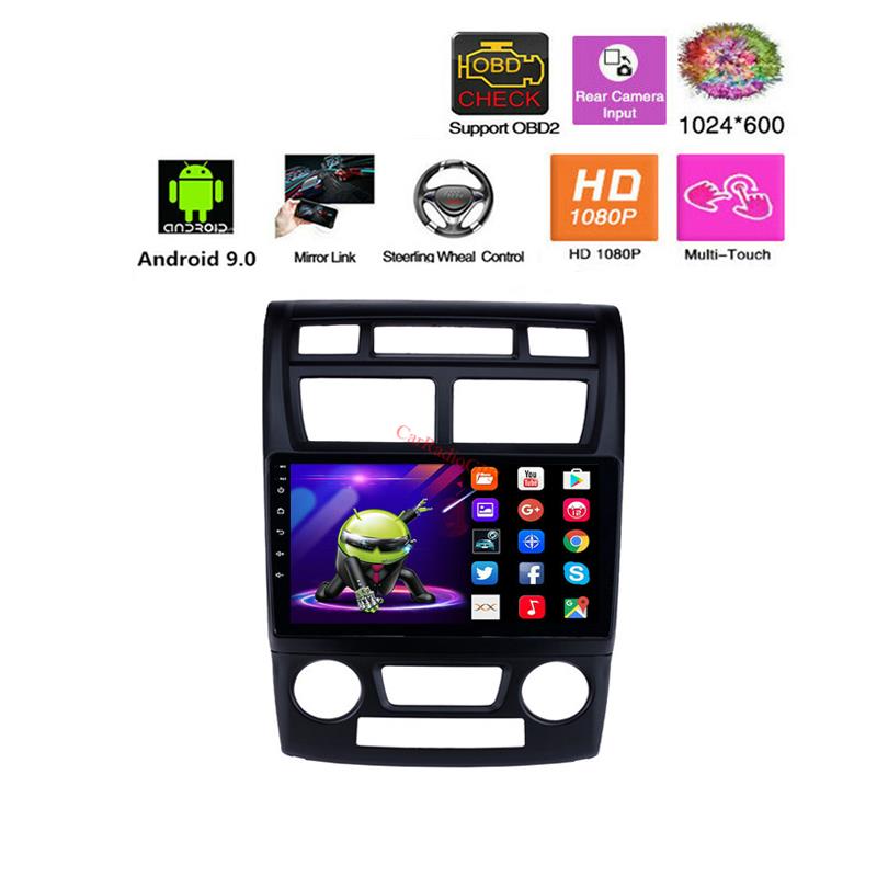 9 inch car dvd multimedia android stereo radio Player for KIA Sportage 2007-2017 Auto A/C with USB WIFI support SWC 1080P
