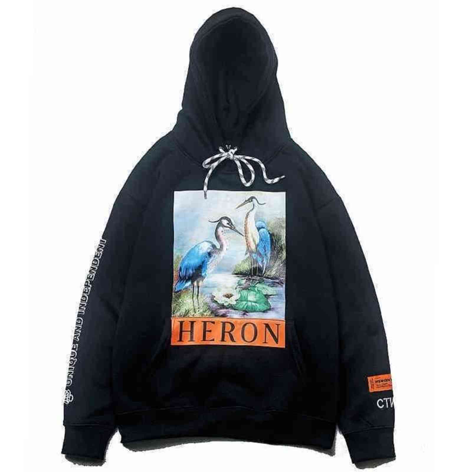top herons outlet prestons 18fw Deng Ziqi's same crane Hoodie loose Hoodie for men and women TGEJ hoodie hooded, Black
top herons outlet prestons 18fw Deng Ziqi's same crane Hoodie loose Hoodie for men and women TGEJ hoodie hooded, Black