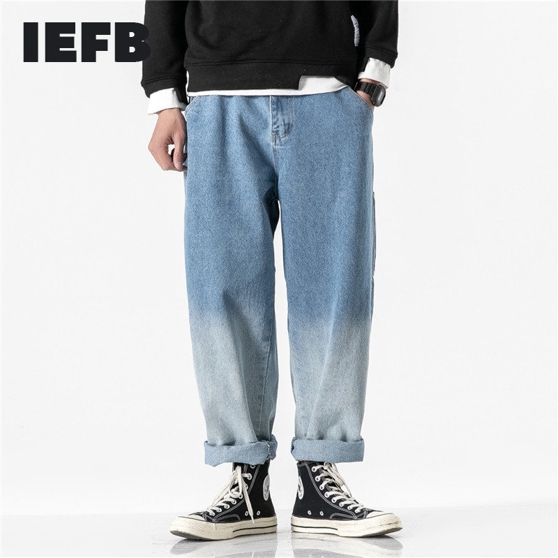 IEFB /men' wear spring casual denim Trousers high Streetwear Personality Handsome Gradual Change Jeans vintage 9Y788 210524, Blue
IEFB /men' wear spring casual denim Trousers high Streetwear Personality Handsome Gradual Change Jeans vintage 9Y788 210524, Blue