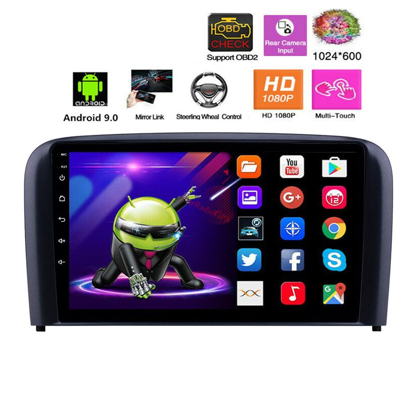 car dvd player gps navigation for Volvo S80 2004-2006 with USB AUX support Carplay DVR OBD TV Head Unit 9 Inch