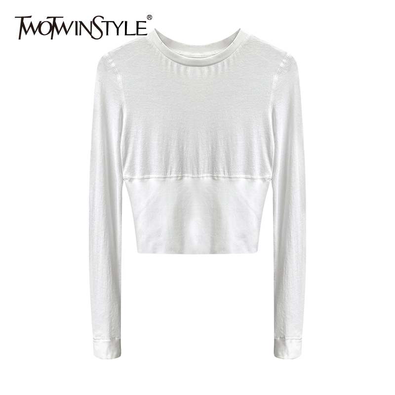 Minimalist White T Shirt For Women O Neck Long Sleeve Solid Short Tops Female Fashion Clothing Autumn 210524, Black
Minimalist White T Shirt For Women O Neck Long Sleeve Solid Short Tops Female Fashion Clothing Autumn 210524, Black