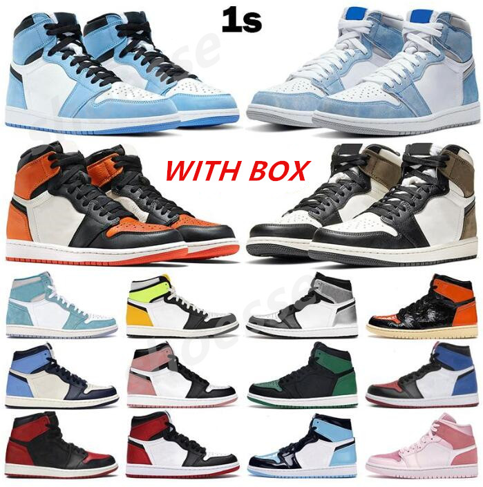 Basketball Shoes Jumpman 1 1s OG High Pine Green Black Court Purple Royal Bred Toe NC Obsidian UNC game neakers trainers
Basketball Shoes Jumpman 1 1s OG High Pine Green Black Court Purple Royal Bred Toe NC Obsidian UNC game neakers trainers