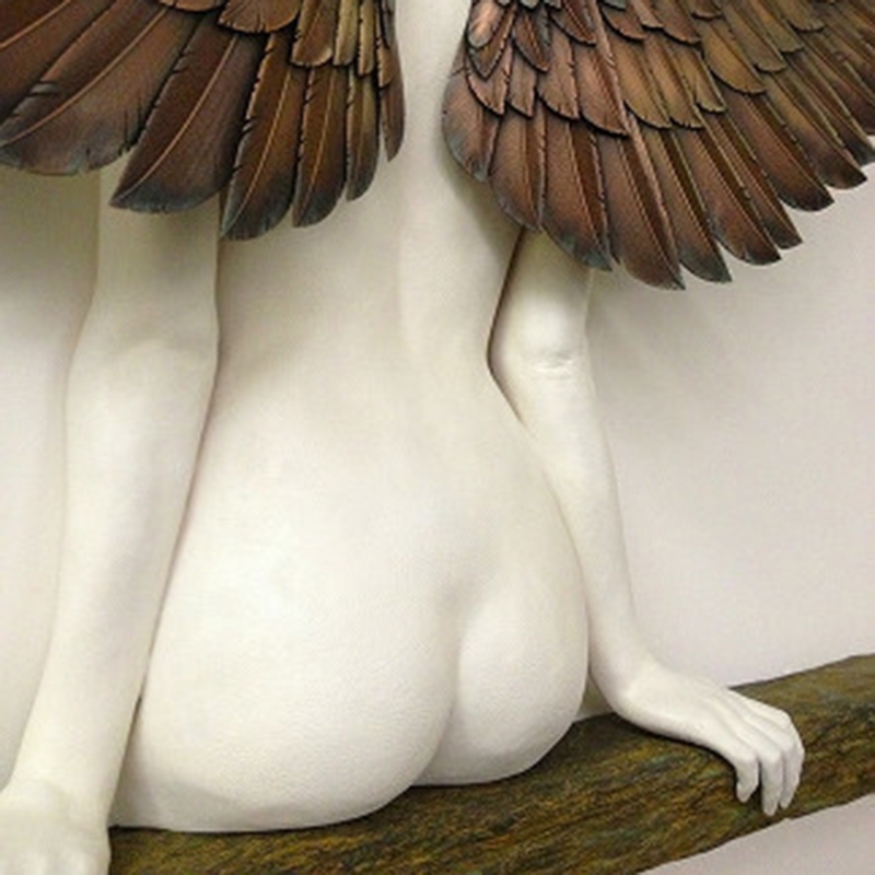 Art Sculpture Wall 3D for Living Room Bedroom Decoration Home Decor Garden Statue Artwork Angel Wings SD 2103265284442