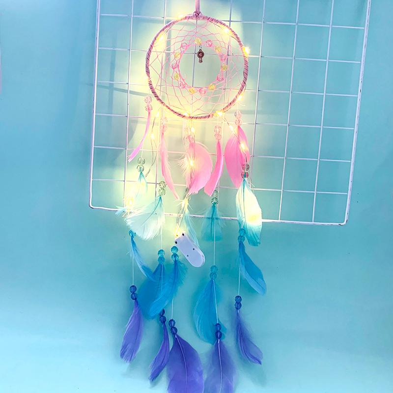 Charms Wall Dreamcatcher Led Handmade Rainbow Feather Dream Catcher Braided Wind Chimes Art For Room Decoration Hanging Home Decor, Bronze;silver
Charms Wall Dreamcatcher Led Handmade Rainbow Feather Dream Catcher Braided Wind Chimes Art For Room Decoration Hanging Home Decor, Bronze;silver