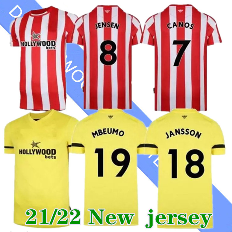 Brentford 2021 soccer jerseys home away yellow Fosu MBEUMO TONEY Dasilva Forss CANOS camisetas 21 2022 maillot de foot adult men kit football shirts top thailand
Brentford 2021 soccer jerseys home away yellow Fosu MBEUMO TONEY Dasilva Forss CANOS camisetas 21 2022 maillot de foot adult men kit football shirts top thailand