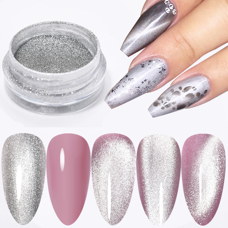 PerfectionsShiny 9D Wide Cat Eye Nail Glitter Laser Silver Nail Art Powder Sparkly Magnetic Chrome for UV Gel Polish Magnet Dust Pigment, Magnet-5
PerfectionsShiny 9D Wide Cat Eye Nail Glitter Laser Silver Nail Art Powder Sparkly Magnetic Chrome for UV Gel Polish Magnet Dust Pigment, Magnet-5