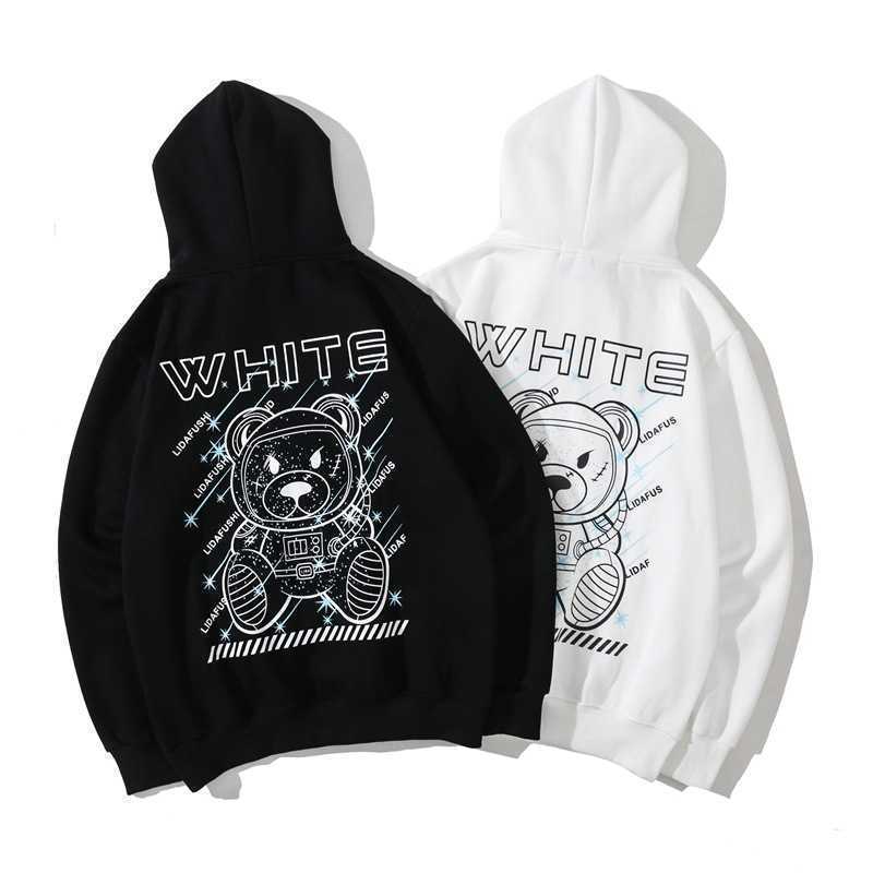 Off fashion brand white co branded violent bear arrow men and women loose couple ow Hoodie hoodie coat, Black
Off fashion brand white co branded violent bear arrow men and women loose couple ow Hoodie hoodie coat, Black