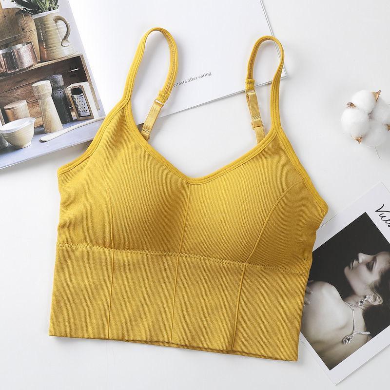 Camisoles & Tanks Women Tank Crop Top Seamless Underwear Crops Female U Back Short Camisole Without Steel Ring Wrapped Lingerie Sleeveless P
Camisoles & Tanks Women Tank Crop Top Seamless Underwear Crops Female U Back Short Camisole Without Steel Ring Wrapped Lingerie Sleeveless P
