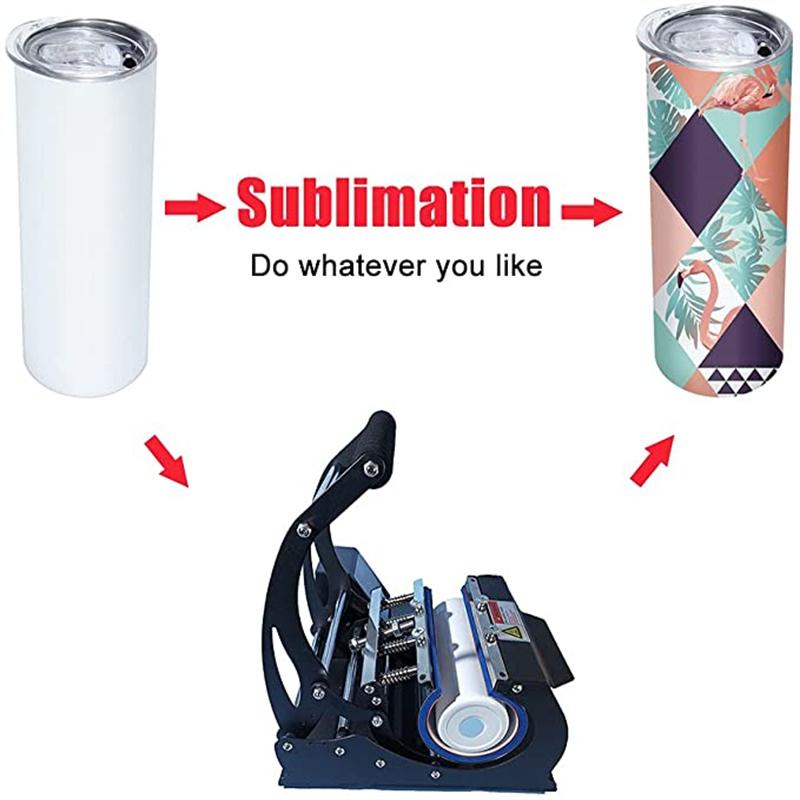 Local warehouse sublimation straight tumbler 15oz 20oz 30oz blank skinny tumblers sippy cup water bottle US STOCK 25pcs