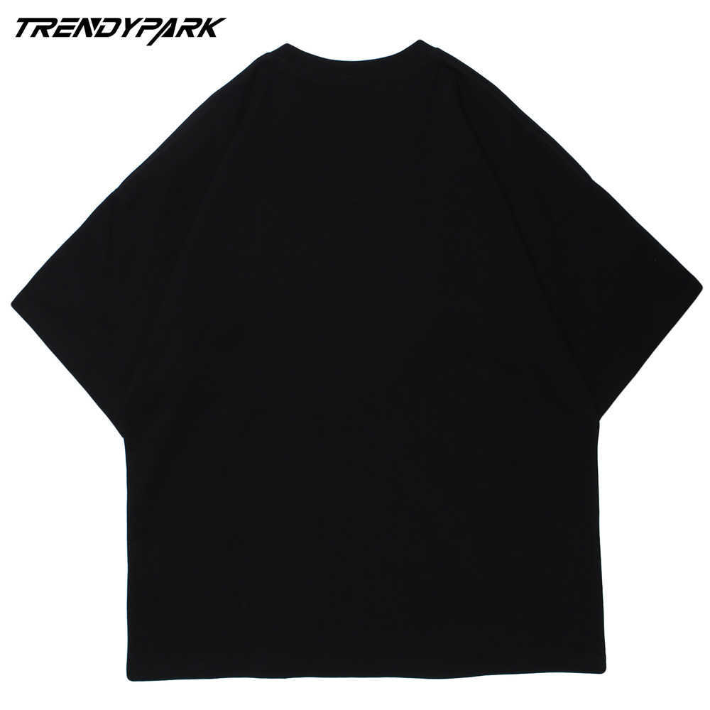 Men's Hip Hop Oversized T-Shirt Letters Heart Printed T Shirt Harajuku Cotton Casual Tshirt Summer Short Sleeve Tops Tee 210601