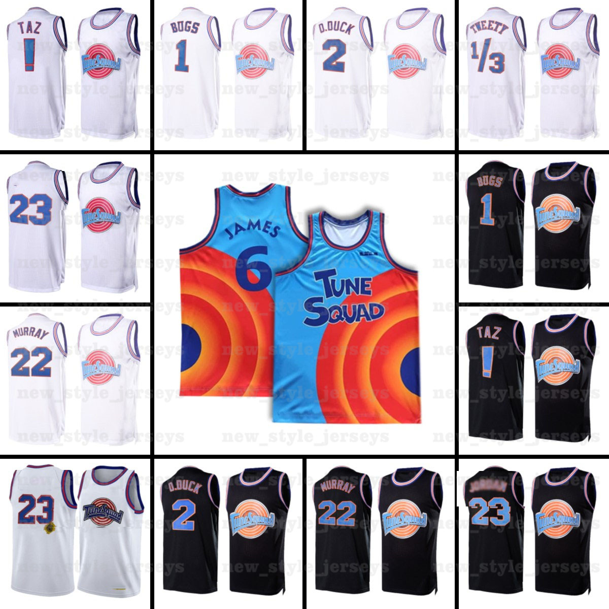 NCAA Mens Movie Space Jam 2 Jersey Bugs Bunny tunes squad D.DUCK ! Taz 1/3 Tweety 22 Bill Murray 10 Lola Basketball Jerseys, Men
NCAA Mens Movie Space Jam 2 Jersey Bugs Bunny tunes squad D.DUCK ! Taz 1/3 Tweety 22 Bill Murray 10 Lola Basketball Jerseys, Men