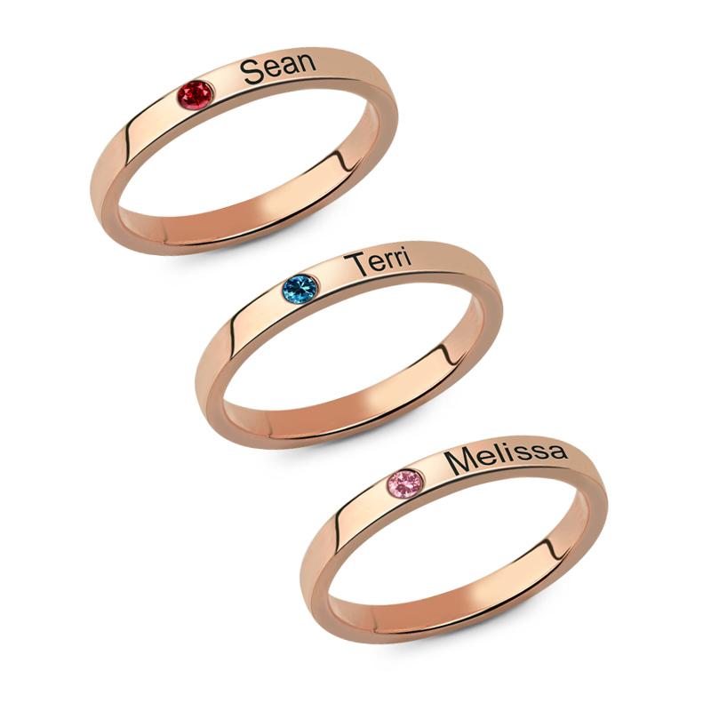 Wedding Rings Women Three Set Custom Name Stackable Ring Rose Gold Letter Zirconia Stone Jewelry Gift Mom Anel Feminino Anillo Mujer
Wedding Rings Women Three Set Custom Name Stackable Ring Rose Gold Letter Zirconia Stone Jewelry Gift Mom Anel Feminino Anillo Mujer