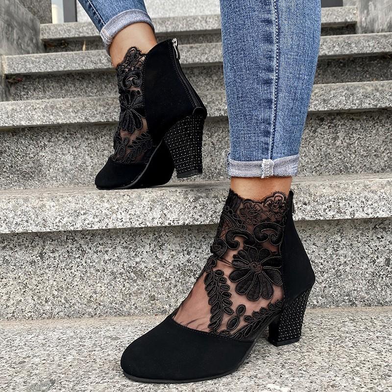 Ladies Elegant Pumps Mesh Embroider Flower Square High Heel Pointed Toe Zip Retro Women Shoes Dress Wedding 2021 Spring Trendy, Winered
Ladies Elegant Pumps Mesh Embroider Flower Square High Heel Pointed Toe Zip Retro Women Shoes Dress Wedding 2021 Spring Trendy, Winered