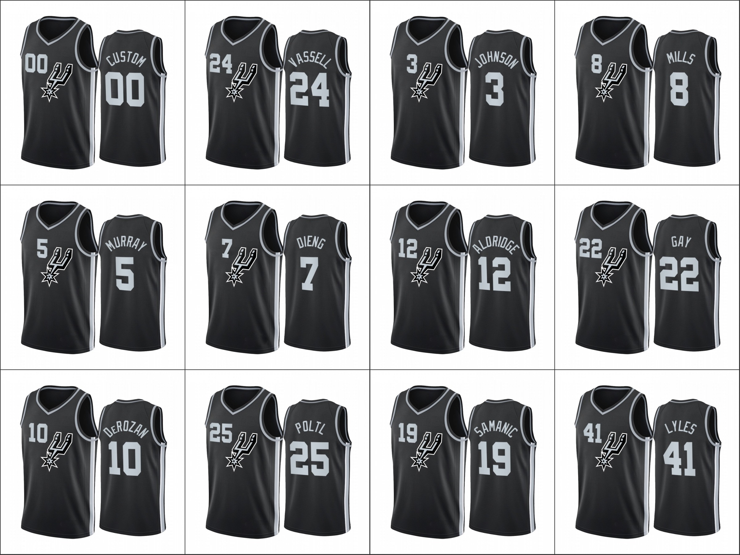 Men San AntonioSpursPatty Mills DeMar DeRozan Rudy Gay Keldon Johnson Custom Black 2021 Earned Edition Jersey Swingman
Men San AntonioSpursPatty Mills DeMar DeRozan Rudy Gay Keldon Johnson Custom Black 2021 Earned Edition Jersey Swingman
