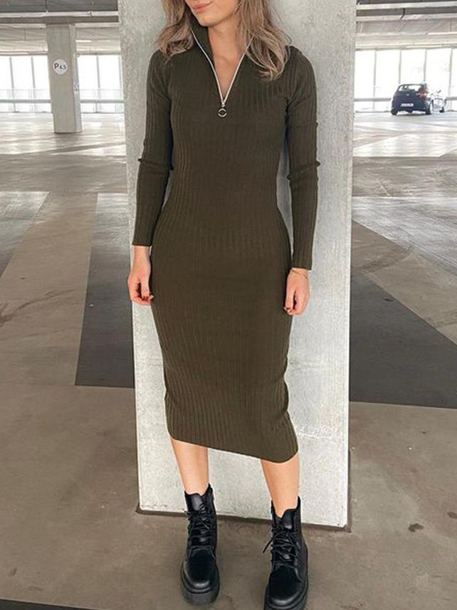 Casual Dresses Forefair 2021 Autumn Winter Fashion Zip Knitted V Neck Sexy Women Dress Slim Causal Club Short Sleeve Rib Midi, Black;gray
Casual Dresses Forefair 2021 Autumn Winter Fashion Zip Knitted V Neck Sexy Women Dress Slim Causal Club Short Sleeve Rib Midi, Black;gray