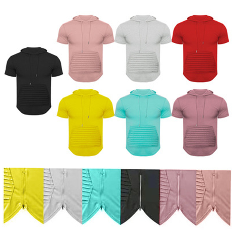 Men's T-Shirts Hip Hop Long Line Mens Pullover Summer Tees Hoodie Short Sleeve Pocket Hoody Plus Size M-3XL, White;black
Men's T-Shirts Hip Hop Long Line Mens Pullover Summer Tees Hoodie Short Sleeve Pocket Hoody Plus Size M-3XL, White;black