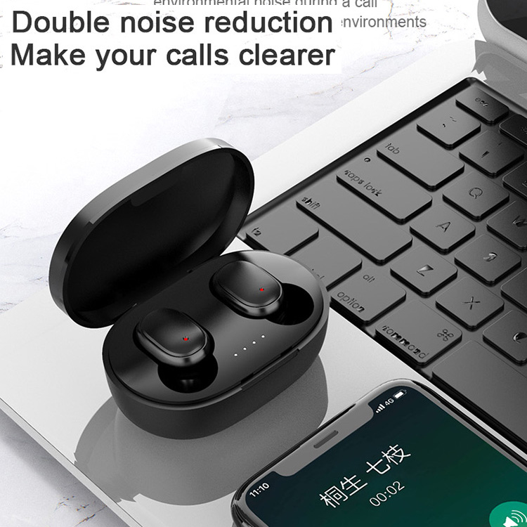 

2022 A6S F9 T Bluetooth V 5.0 Earbuds Microphone TWS Wireless Earphones IPX4 Waterproof Sport Digital Headset Noise Reduction Fingerprint Touch Headphones i7 i5 i8 i9, Black