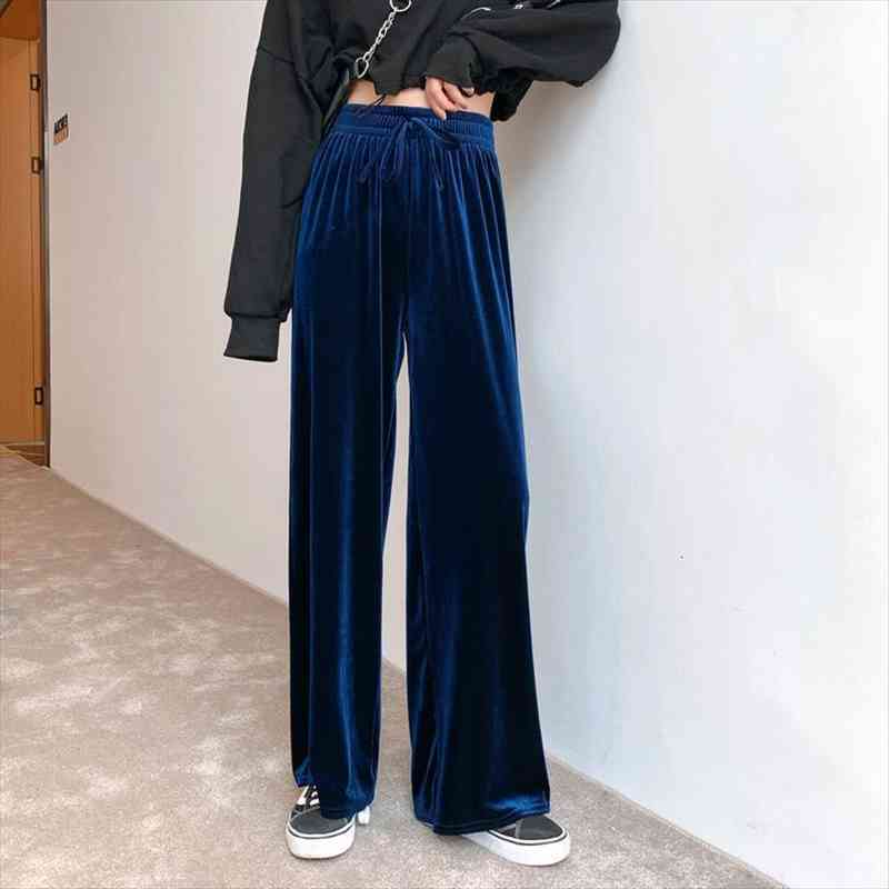 high waist soft and comfortable womens trousers casual autumn womens trousers golden velvet loose pants, Black;white
high waist soft and comfortable womens trousers casual autumn womens trousers golden velvet loose pants, Black;white