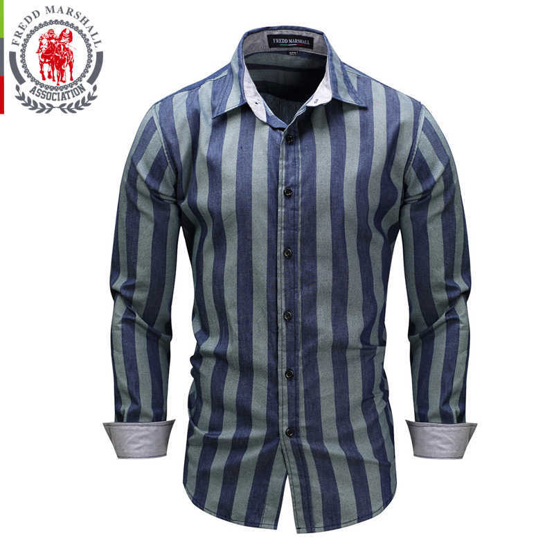 FREDD MARSHALL Shirt Men Spring Shirts Pure Cotton Striped Mens Shirts Camisas para hombre Long Sleeves camice uomo 078 210527, Picture color
FREDD MARSHALL Shirt Men Spring Shirts Pure Cotton Striped Mens Shirts Camisas para hombre Long Sleeves camice uomo 078 210527, Picture color