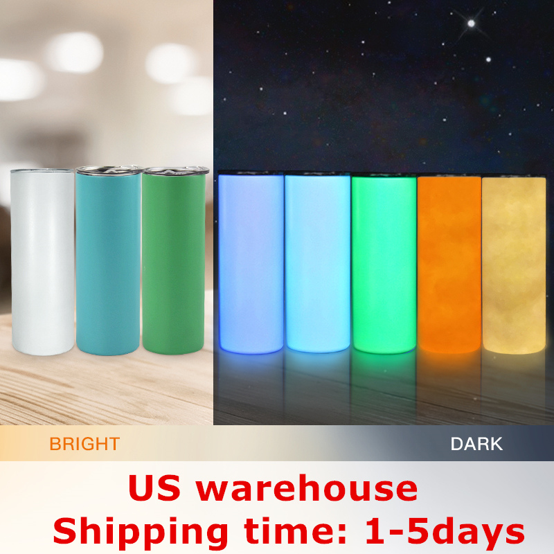 US Shipping! 20oz STRAIGHT Sublimation Glow Tumblers White Glows Red Yellow Green Blue In The Dark Stainless Steel Water Bottles Double Insulated Drinking Cups A12
US Shipping! 20oz STRAIGHT Sublimation Glow Tumblers White Glows Red Yellow Green Blue In The Dark Stainless Steel Water Bottles Double Insulated Drinking Cups A12