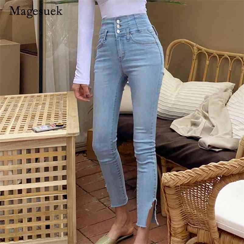 Single-breasted Lady Pencil Jeans Streetwear Women Denim Skinny Pants Trousers High Waist Pantalon 10411 210518, Blue
Single-breasted Lady Pencil Jeans Streetwear Women Denim Skinny Pants Trousers High Waist Pantalon 10411 210518, Blue