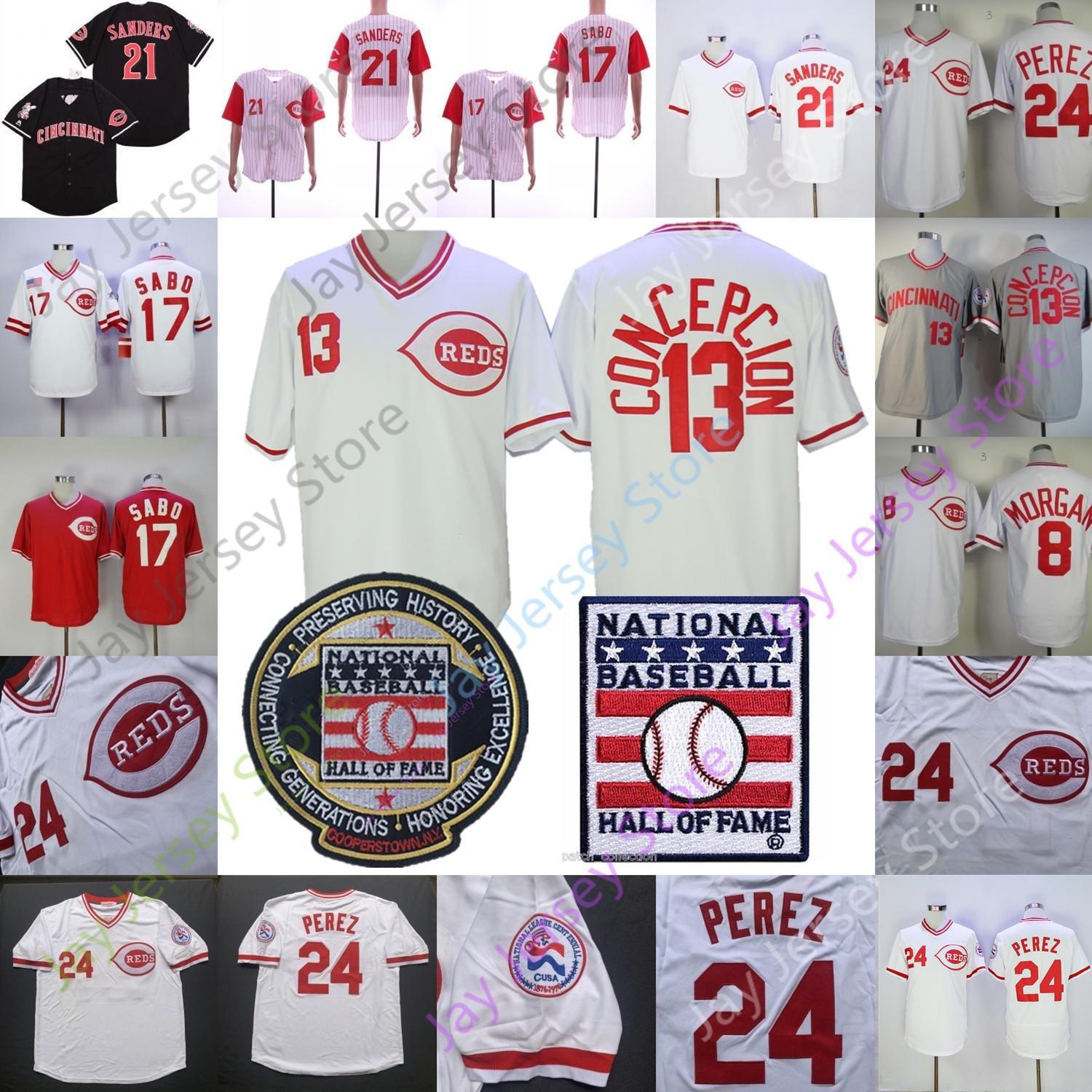 NCAA Vintage Jersey Joe Morgan Dave Concepcion Chris Sabo Deion Sanders Tony Perez Barry Larkin White Grey, Black
NCAA Vintage Jersey Joe Morgan Dave Concepcion Chris Sabo Deion Sanders Tony Perez Barry Larkin White Grey, Black