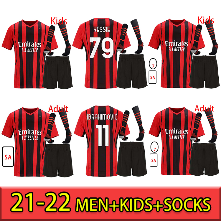 Thailand 21 22 Fans Version AC Soccer milan IBRAHIMOVIC jerseys 2021 TONALI Mandzukic Kessie brahim BENNACER THEO REBIC LEAO Men+kid KIT SOCKS, Black
Thailand 21 22 Fans Version AC Soccer milan IBRAHIMOVIC jerseys 2021 TONALI Mandzukic Kessie brahim BENNACER THEO REBIC LEAO Men+kid KIT SOCKS, Black