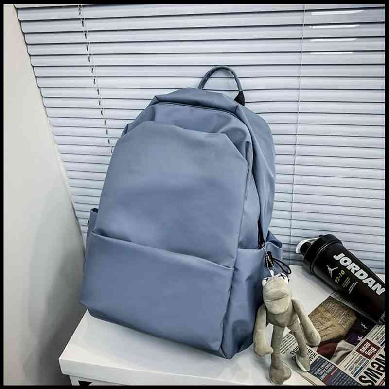 2021 new summer solid color student backpack can print Korean Backpack, Green
2021 new summer solid color student backpack can print Korean Backpack, Green