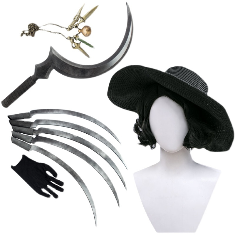 Costume AccessoriesNew Dimitrescu Moth Lady Claws Nail Paws with Gloves Evil Village Cosplay Female Vampire Necklace Halloween Cosplay Acces, Hat
Costume AccessoriesNew Dimitrescu Moth Lady Claws Nail Paws with Gloves Evil Village Cosplay Female Vampire Necklace Halloween Cosplay Acces, Hat