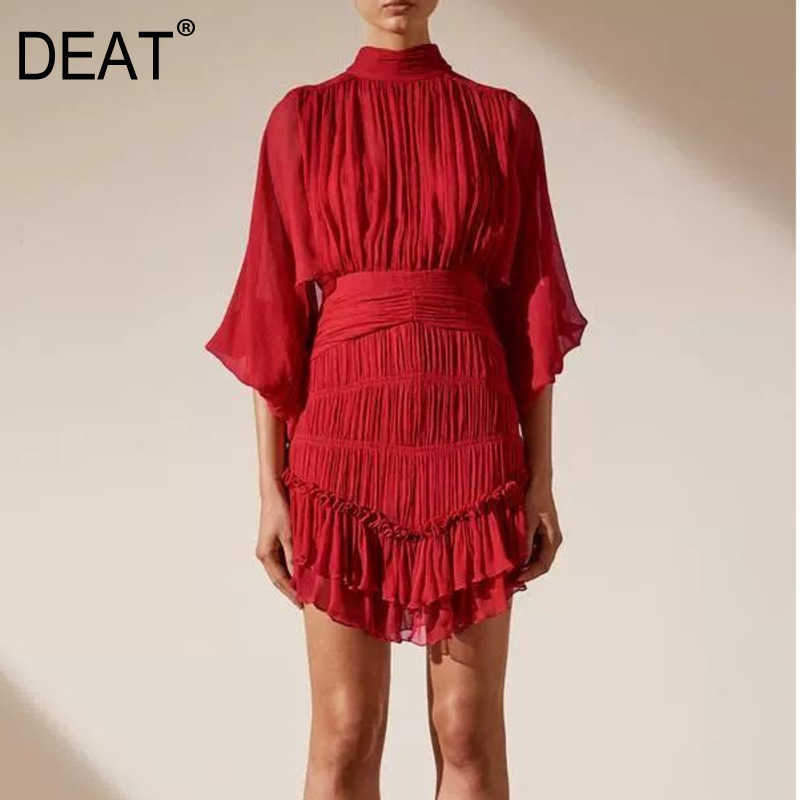 DEAT spring / Winter Fashion Stand Collar High Waist Half Lantern Sleeve Street Loose Solid Short Dress Women 210527, Leopard-print
DEAT spring / Winter Fashion Stand Collar High Waist Half Lantern Sleeve Street Loose Solid Short Dress Women 210527, Leopard-print