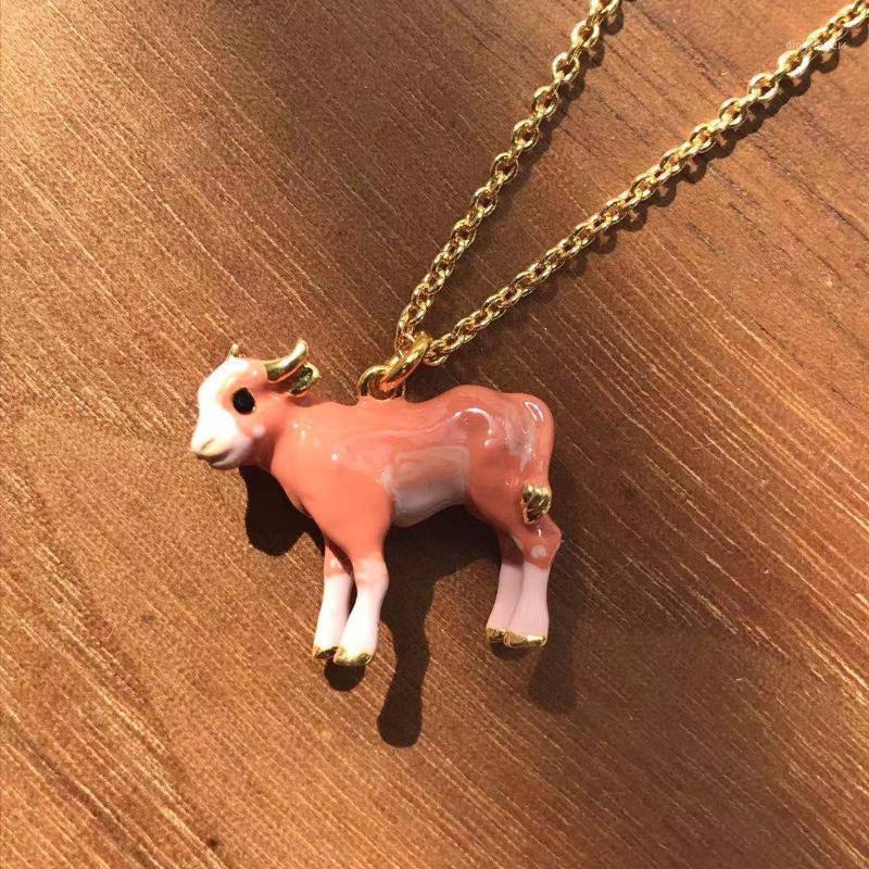 Chains Enamel Glazed Zodiac Three-Dimensional Animal Cute Bull Necklace Clavicle Pendant Jewelry For Woman 2021 Trend
Chains Enamel Glazed Zodiac Three-Dimensional Animal Cute Bull Necklace Clavicle Pendant Jewelry For Woman 2021 Trend