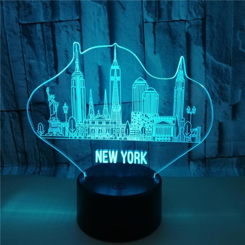 Night Lights York Building 3D Light 7 Colors Changing LED USB Table Lamp For Kids Xmas Gift Home Decoration
Night Lights York Building 3D Light 7 Colors Changing LED USB Table Lamp For Kids Xmas Gift Home Decoration