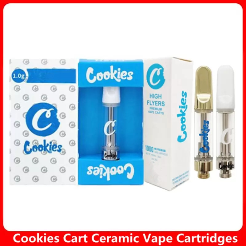 Cookies Ceramic Vape Cartridge 0.5ml 0.8ml 1.0ml Atomizer With High Flyers & PUSH Packaging Glass Carts e Cigarette Vapor Tank
Cookies Ceramic Vape Cartridge 0.5ml 0.8ml 1.0ml Atomizer With High Flyers & PUSH Packaging Glass Carts e Cigarette Vapor Tank