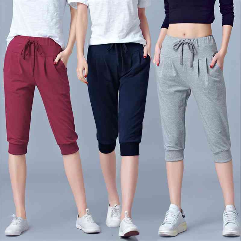 pants for women summer harem high waisted elastic loose joggers sweatpants calf length female capris trousers 5xl 6xl, Black;white
pants for women summer harem high waisted elastic loose joggers sweatpants calf length female capris trousers 5xl 6xl, Black;white