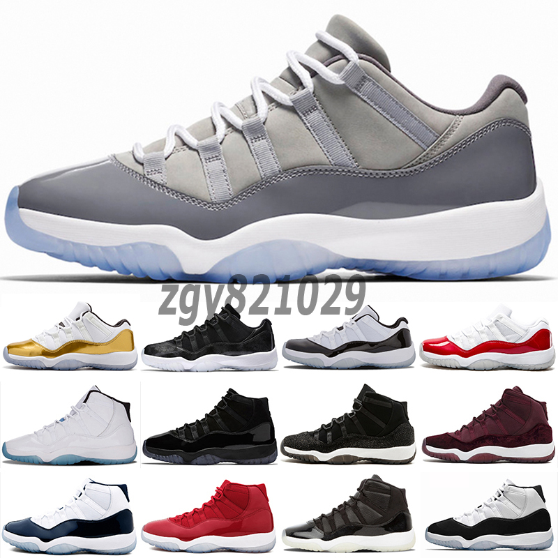 High Cool Grey 11s 11 basketball shoes low Bred concord 45 Legend blue Bright Citrus Mens Sneakers 25th Anniversary space jam Platinum Tint running Trainers ZGY0, 41